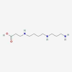 molecular formula C10H23N3O2 B1196457 3-[4-(3-aminopropylamino)butylamino]propanoic acid CAS No. 66165-34-2