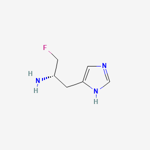 molecular formula C6H10FN3 B1196459 (S)-1-Fluoro-3-(1H-imidazol-4-yl)propan-2-amine CAS No. 69672-40-8