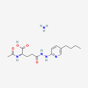 N-Acetylglutamic acid-N-(N(2)-(5-n-butyl-2-pyridyl)hydrazide)