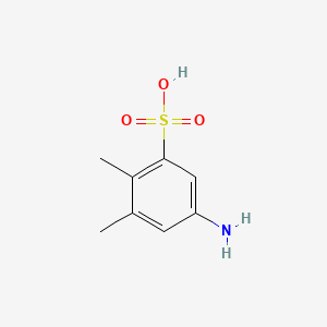 molecular formula C8H11NO3S B11964605 5-Amino-o-xylene-3-sulphonic acid CAS No. 50619-00-6
