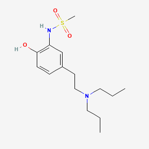 molecular formula C15H26N2O3S B1196461 Methanesulfonamide, N-(5-(2-(dipropylamino)ethyl)-2-hydroxyphenyl)- CAS No. 96886-38-3