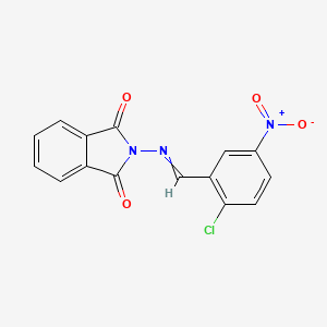 molecular formula C15H8ClN3O4 B11964637 N-(2-Chloro-5-nitrobenzylideneamino)-phthalimide 