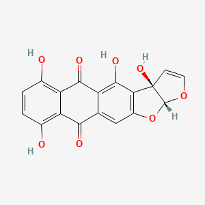 molecular formula C18H10O8 B1196467 2,3-Didehydro-2-deoxydothistromin CAS No. 98063-09-3