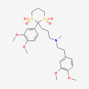 molecular formula C26H37NO8S2 B1196470 Tiapamil CAS No. 57010-31-8