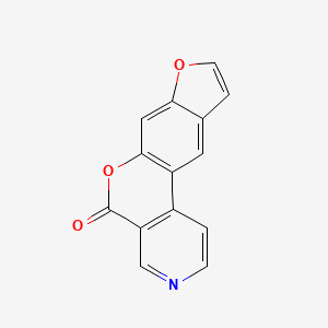 molecular formula C14H7NO3 B1196472 Pyrido(3,4-c)psoralen CAS No. 85878-62-2