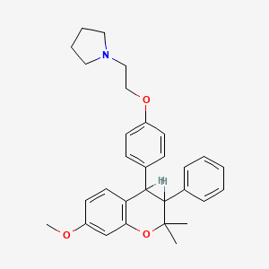 molecular formula C30H35NO3 B1196478 Ormeloxifene CAS No. 51423-20-2