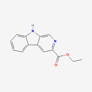 molecular formula C14H12N2O2 B1196479 Ethyl beta-carboline-3-carboxylate CAS No. 74214-62-3