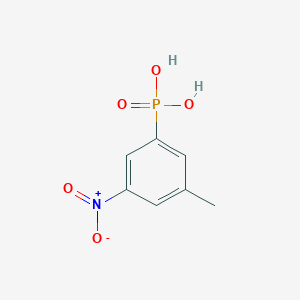 molecular formula C7H8NO5P B11964867 (3-Methyl-5-nitrophenyl)phosphonic acid 