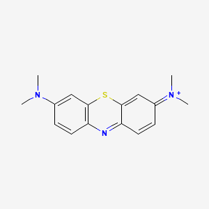 molecular formula C16H18N3S+ B1196488 Methylene Blue cation CAS No. 7060-82-4