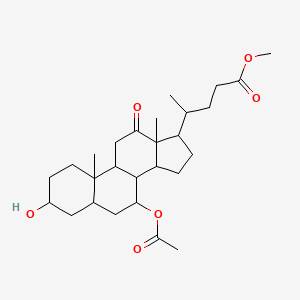 molecular formula C27H42O6 B11964892 Methyl 7-(acetyloxy)-3-hydroxy-12-oxocholan-24-oate 