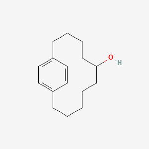 molecular formula C16H24O B11964911 Bicyclo(10.2.2)hexadeca-1(15),12(16),13-trien-6-ol CAS No. 97726-23-3