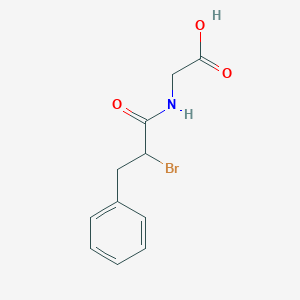 molecular formula C11H12BrNO3 B11964927 n-(2-Bromo-3-phenylpropanoyl)glycine CAS No. 52574-75-1