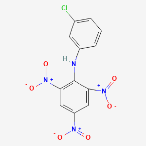 molecular formula C12H7ClN4O6 B11964939 N-(3-Chlorophenyl)-2,4,6-trinitroaniline 