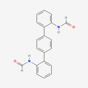 molecular formula C20H16N2O2 B11964979 N-(2-Formylamino-(1,1',4',1'')terphenyl-2''-YL)-formamide CAS No. 34673-75-1