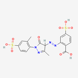 Benzoic acid, 2-((4,5-dihydro-3-methyl-1-(2-methyl-4-sulfophenyl)-5-oxo-1H-pyrazol-4-yl)azo)-4-sulfo-