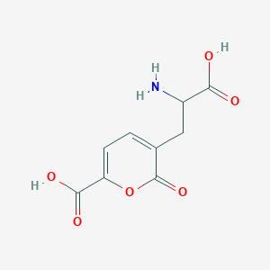 molecular formula C9H9NO6 B1196508 Stizolobinate 