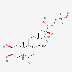 molecular formula C27H42O6 B1196510 Podecdysone B CAS No. 22612-27-7