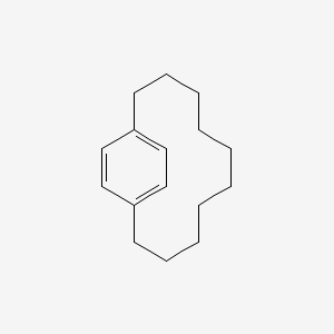 molecular formula C16H24 B11965131 Bicyclo[10.2.2]hexadeca-1(14),12,15-triene 