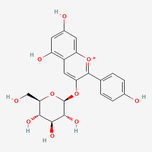 molecular formula C21H21O10+ B1196519 Pelargonidin 3-glucoside CAS No. 47684-27-5