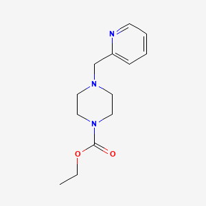 molecular formula C13H19N3O2 B11965195 Ethyl 4-(pyridin-2-ylmethyl)piperazine-1-carboxylate 