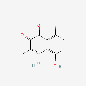 molecular formula C12H10O4 B1196520 Aristolindiquinone CAS No. 86533-36-0