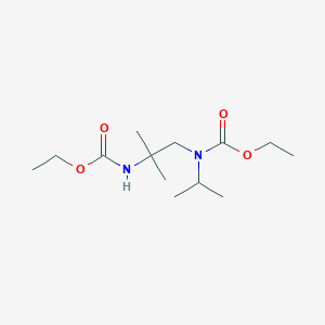 molecular formula C13H26N2O4 B11965261 N',N2-Dicarbethoxy-N'-isopropyl-2-methyl-1,2-propanediamine 