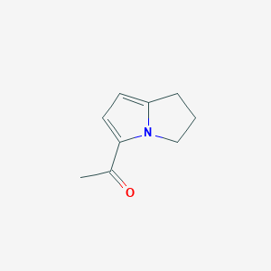 molecular formula C9H11NO B1196529 5-acetyl-2,3-dihydro-1H-pyrrolizine CAS No. 55041-85-5