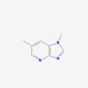 molecular formula C8H9N3 B119653 1,6-二甲基-1H-咪唑并[4,5-b]吡啶 CAS No. 147057-13-4