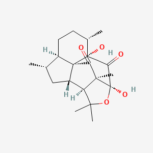 molecular formula C20H28O5 B1196533 Elisapterosin A 