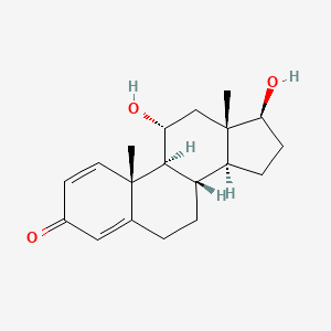 molecular formula C19H26O3 B1196535 11alpha,17beta-Dihydroxyandrost-1,4-dien-3-one CAS No. 30915-20-9