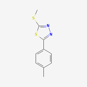 molecular formula C10H10N2S2 B11965350 2-(Methylthio)-5-(p-tolyl)-1,3,4-thiadiazole CAS No. 113589-76-7