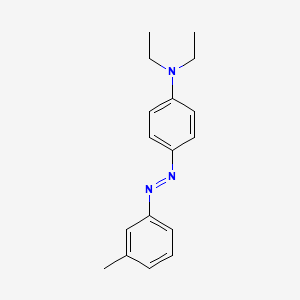 molecular formula C17H21N3 B1196545 Benzenamine, N,N-diethyl-4-((3-methylphenyl)azo)- CAS No. 3010-53-5