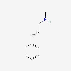 molecular formula C10H13N B1196546 N-Methylcinnamylamine 