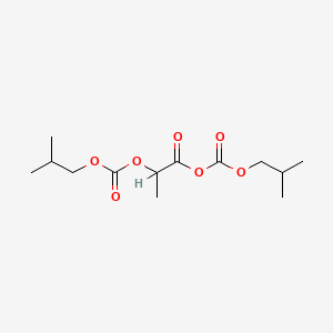 molecular formula C13H22O7 B1196547 Isobutylcarbonyllactyl anhydride CAS No. 74216-73-2