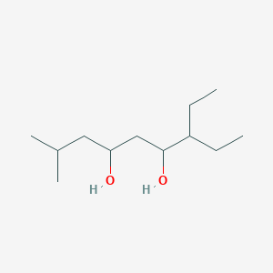 molecular formula C12H26O2 B11965505 7-Ethyl-2-methylnonane-4,6-diol CAS No. 92671-72-2