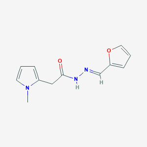 molecular formula C12H13N3O2 B11965509 N'-[(E)-2-furylmethylidene]-2-(1-methyl-1H-pyrrol-2-yl)acetohydrazide 