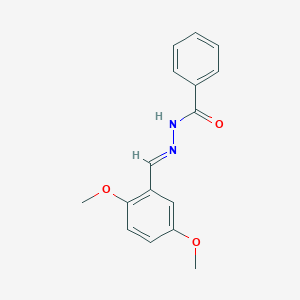 molecular formula C16H16N2O3 B11965521 N'-(2,5-Dimethoxybenzylidene)benzohydrazide 