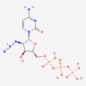 molecular formula C9H15N6O13P3 B1196553 2'-Deoxy-2'-azidocytidine triphosphate CAS No. 62192-83-0
