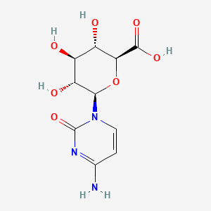 molecular formula C10H13N3O7 B1196554 Pentopyranic acid CAS No. 59862-05-4