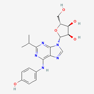molecular formula C19H23N5O5 B1196560 N-(4-Hydroxyphenyl)-1-isopropyladenosine CAS No. 84930-20-1