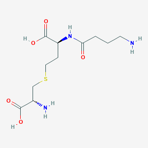 molecular formula C11H21N3O5S B1196567 N(alpha)-(4-Aminobutyryl)cystathionine CAS No. 77659-42-8