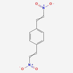 molecular formula C10H8N2O4 B11965699 1,4-Bis-(2-nitro-vinyl)-benzene 