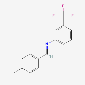 molecular formula C15H12F3N B11965827 N-(4-Methylbenzylidene)-3-(trifluoromethyl)aniline CAS No. 2368-17-4