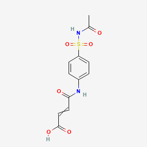 molecular formula C12H12N2O6S B11965890 N1-Acetyl-N4-maleylsulfanilamide 