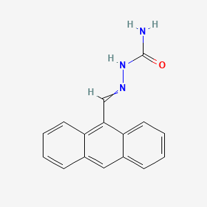 molecular formula C16H13N3O B11965896 Hydrazinecarboxamide, 2-(9-anthracenylmethylene)- CAS No. 106324-36-1