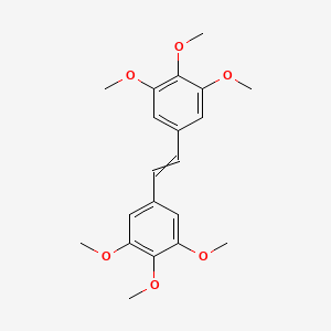 molecular formula C20H24O6 B1196594 3,3',4,4',5,5'-Hexamethoxystilbene 