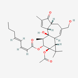 molecular formula C30H40O7 B1196599 Pedilstatin 