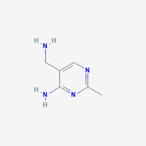 molecular formula C6H10N4 B011966 5-(Aminomethyl)-2-methylpyrimidin-4-amine CAS No. 101080-48-2