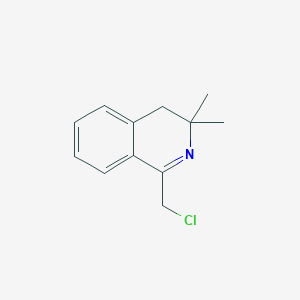 molecular formula C12H14ClN B119660 1-(氯甲基)-3,3-二甲基-3,4-二氢异喹啉 CAS No. 146304-90-7