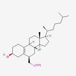 molecular formula C27H45IO B1196606 Norcholestenol iodomethyl ((sup 131)I) CAS No. 56897-09-7